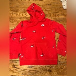 Nike Boys' Big Sportswear Club AOP Hoodie  size large